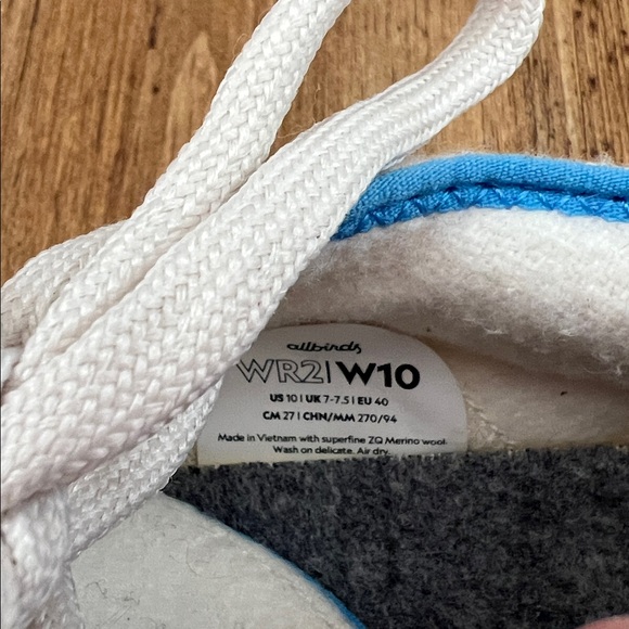 Allbirds Women's Wool Runner Go Cream Sneakers Size 10 - Picture 12 of 14
